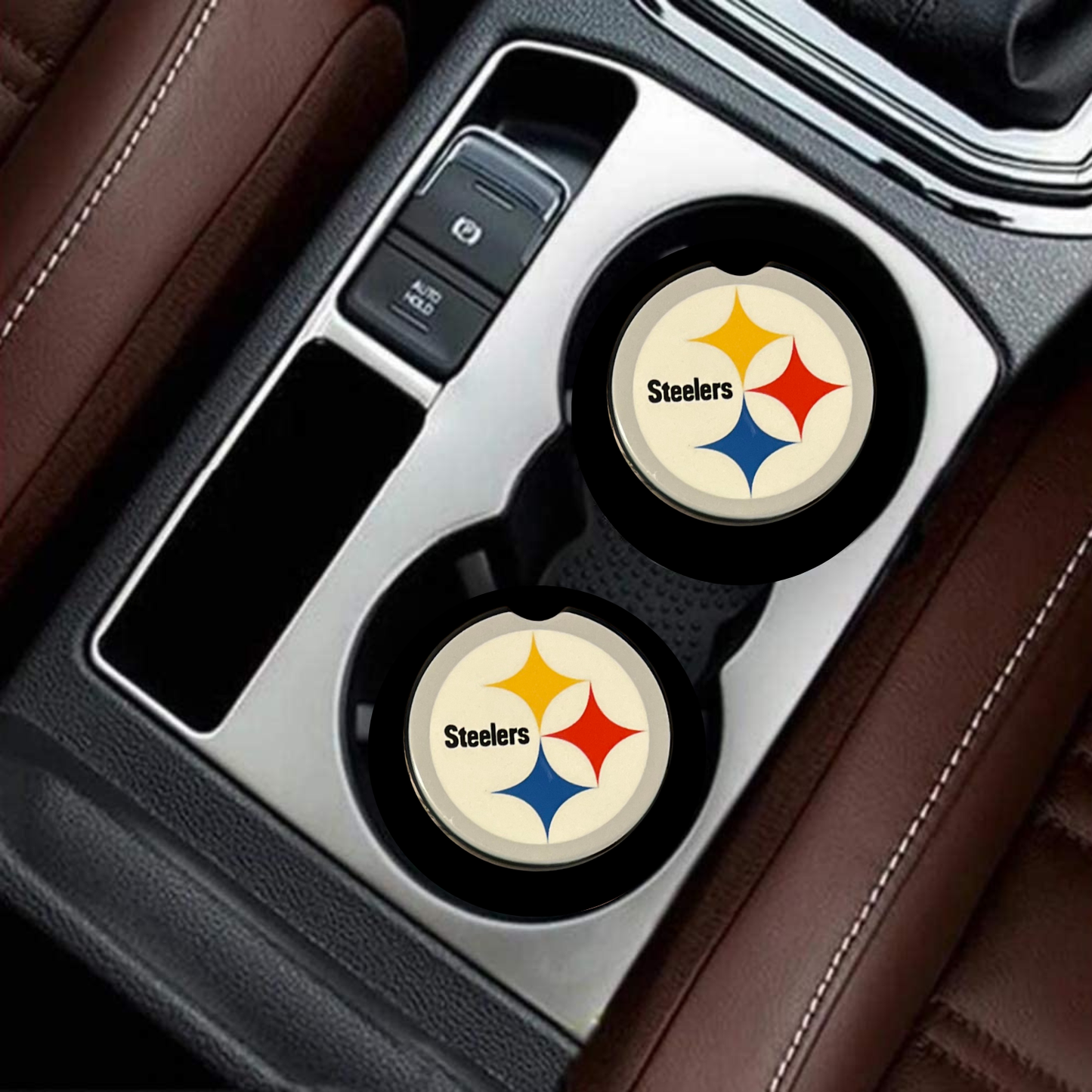 Car Coasters - Pittsburgh Steelers