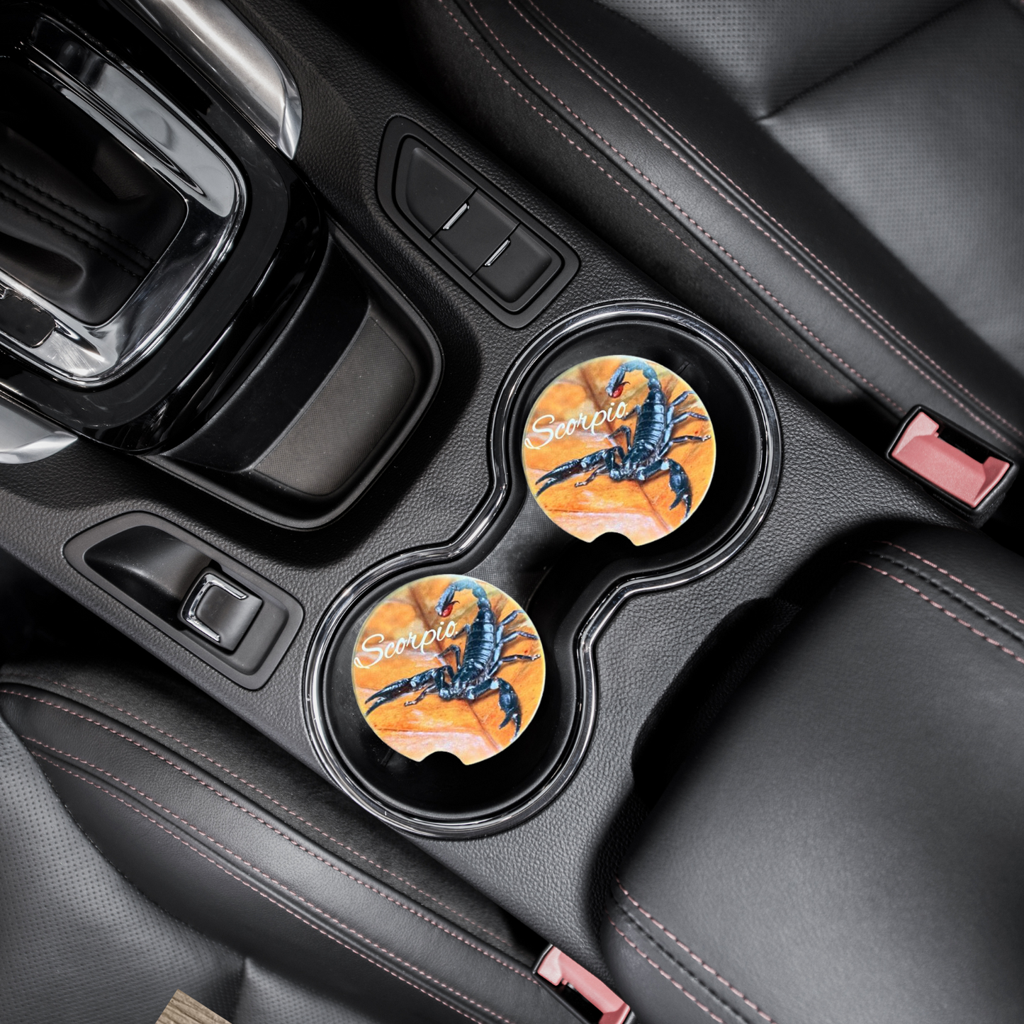 Car Coasters - Zodiac Sign - Scorpio