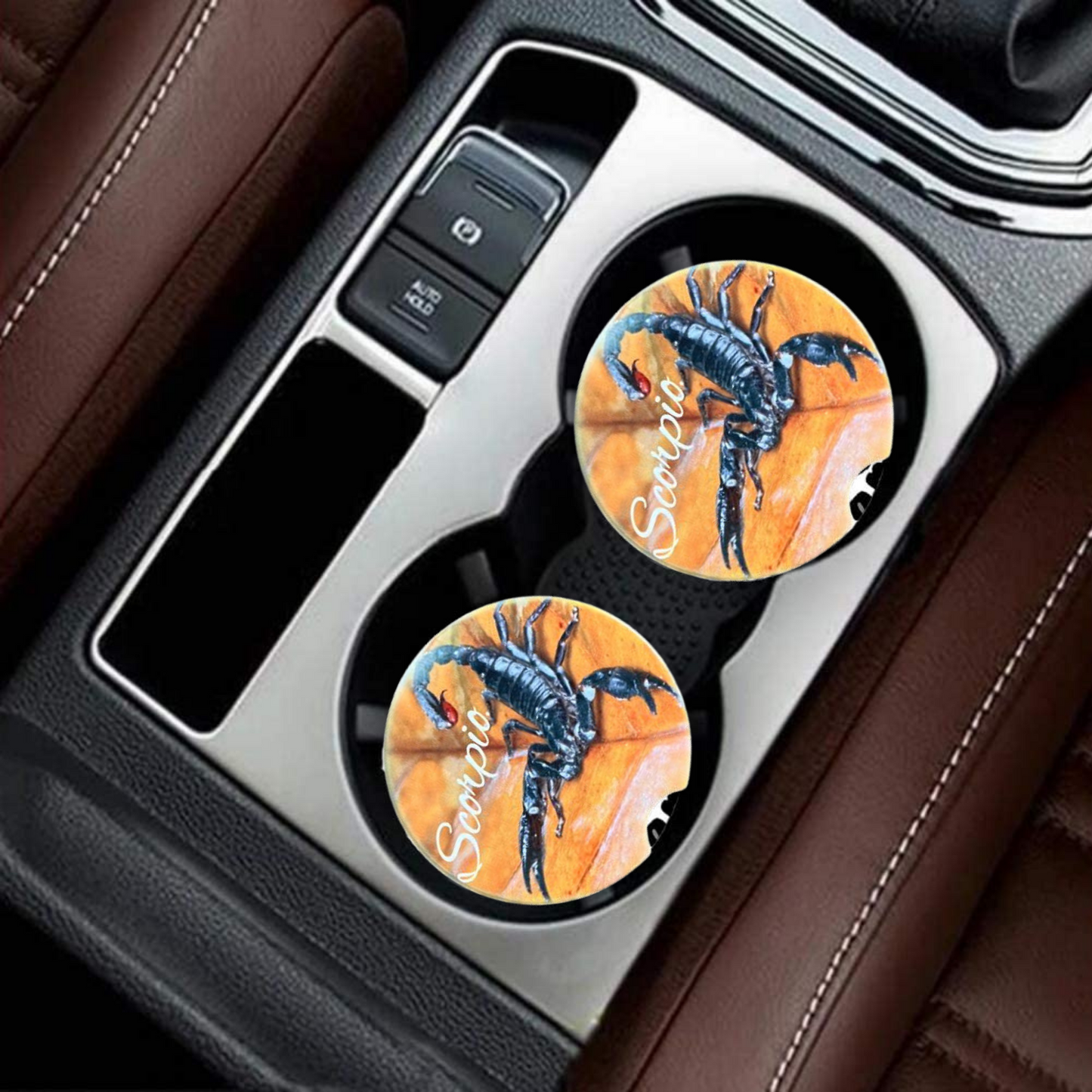 Car Coasters - Zodiac Sign - Scorpio