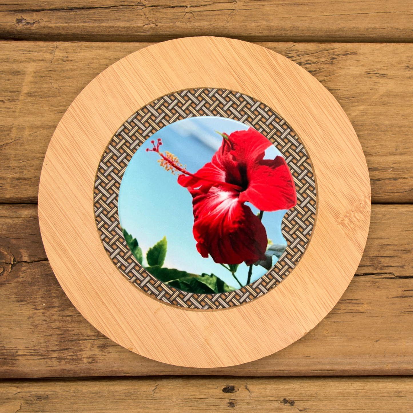 Car Coasters - Hibiscus Flower