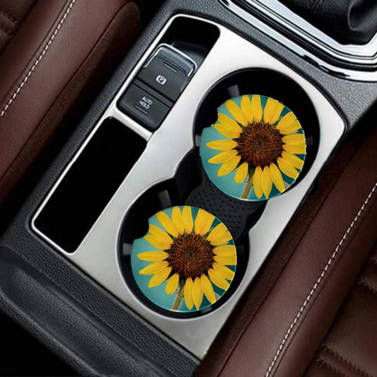 Car Coasters - Sunflower
